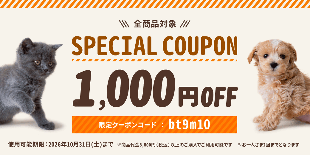 10月限定 1,000円OFFクーポン
