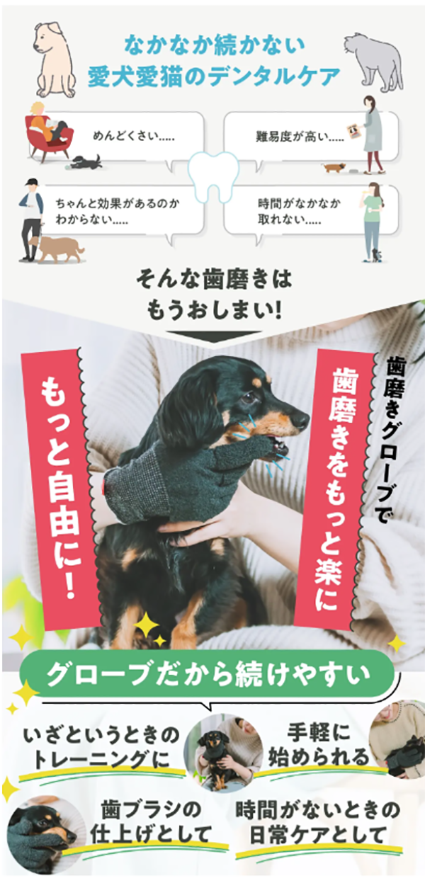 【anifull】アニサポ　歯磨きグローブ 