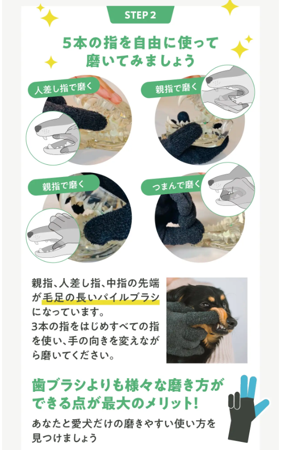 【anifull】アニサポ　歯磨きグローブ 